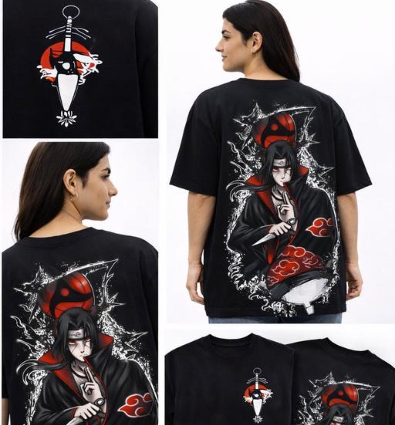 Itachi Uchiha Anime Printed T Shirt