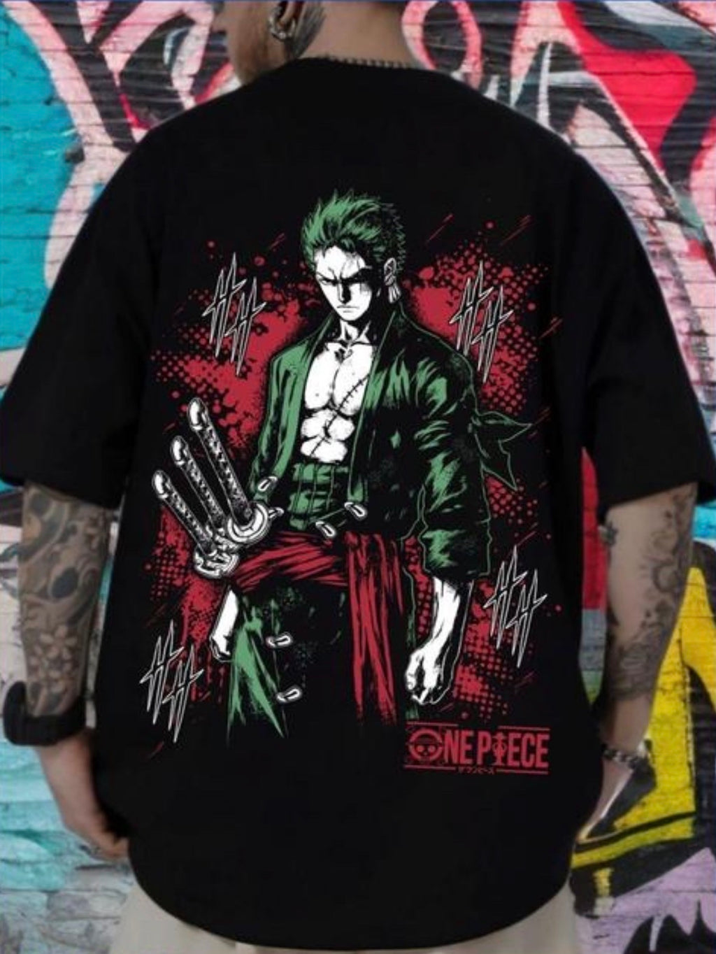 Roronoa Zoro Anime Printed T - Shirt
