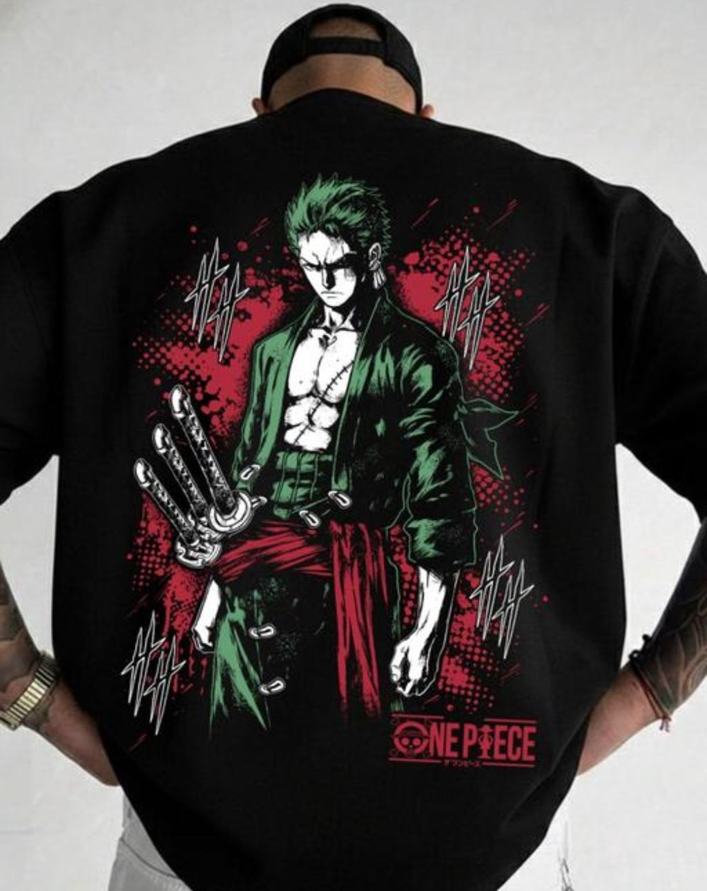Roronoa Zoro Anime Printed T - Shirt