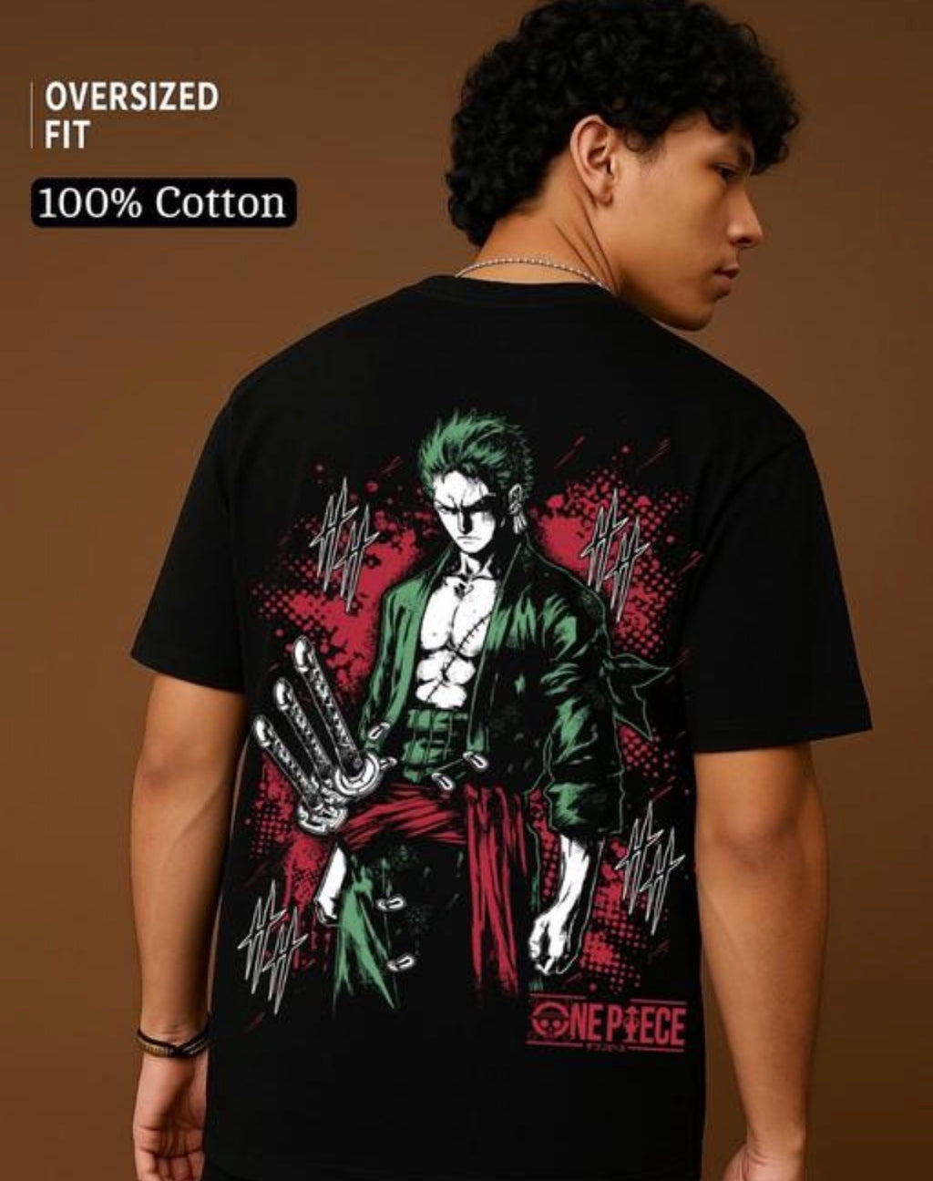 Roronoa Zoro Anime Printed T - Shirt
