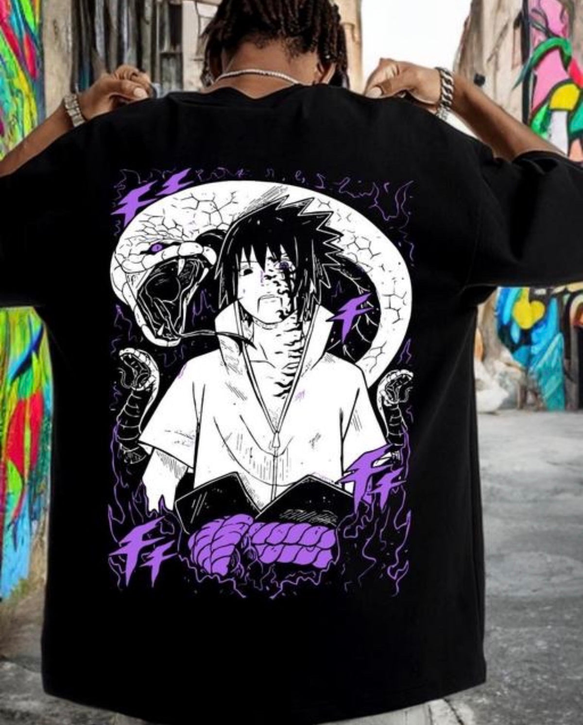 Sasuke Uchiha Anime Printed T Shirt