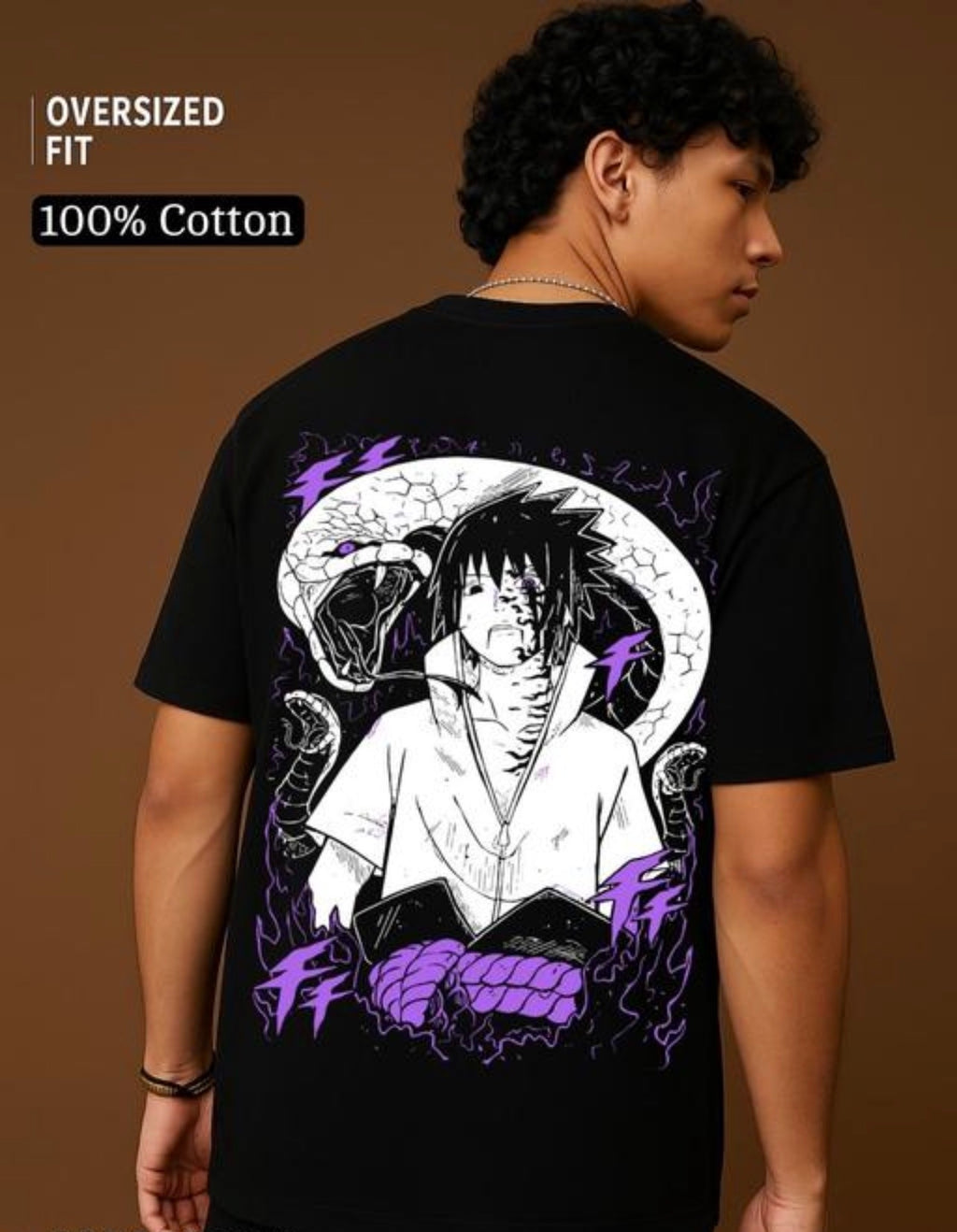 Sasuke Uchiha Anime Printed T Shirt