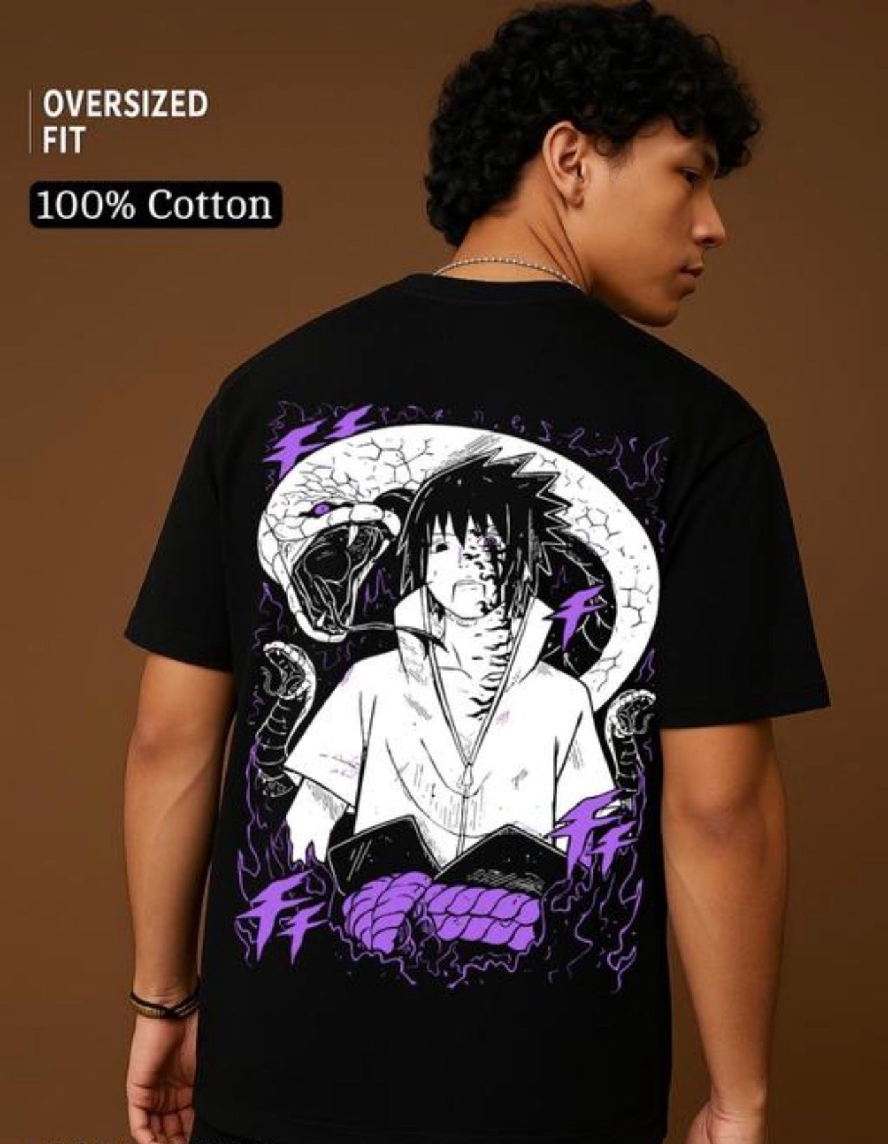 Sasuke Uchiha Anime Printed T Shirt