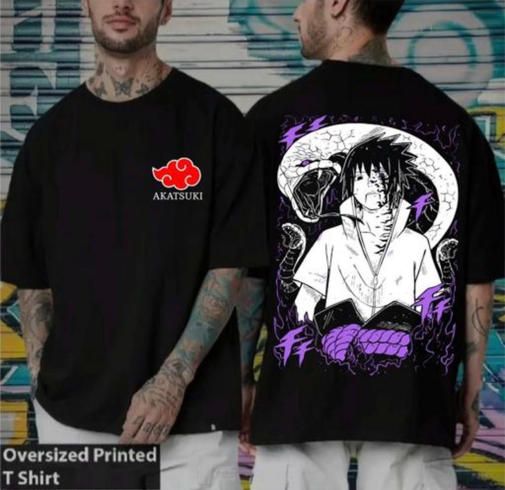 Sasuke Uchiha Anime Printed T Shirt