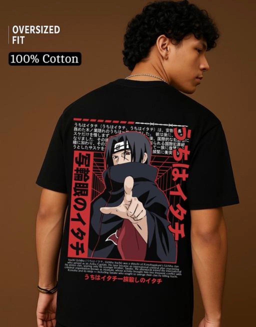 Itachi Uchiha Anime Printed T Shirt