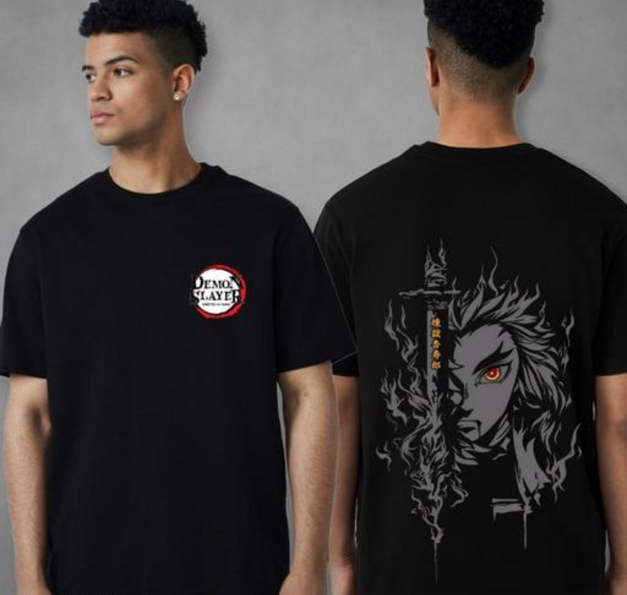Rengoku Anime Printed T Shirt