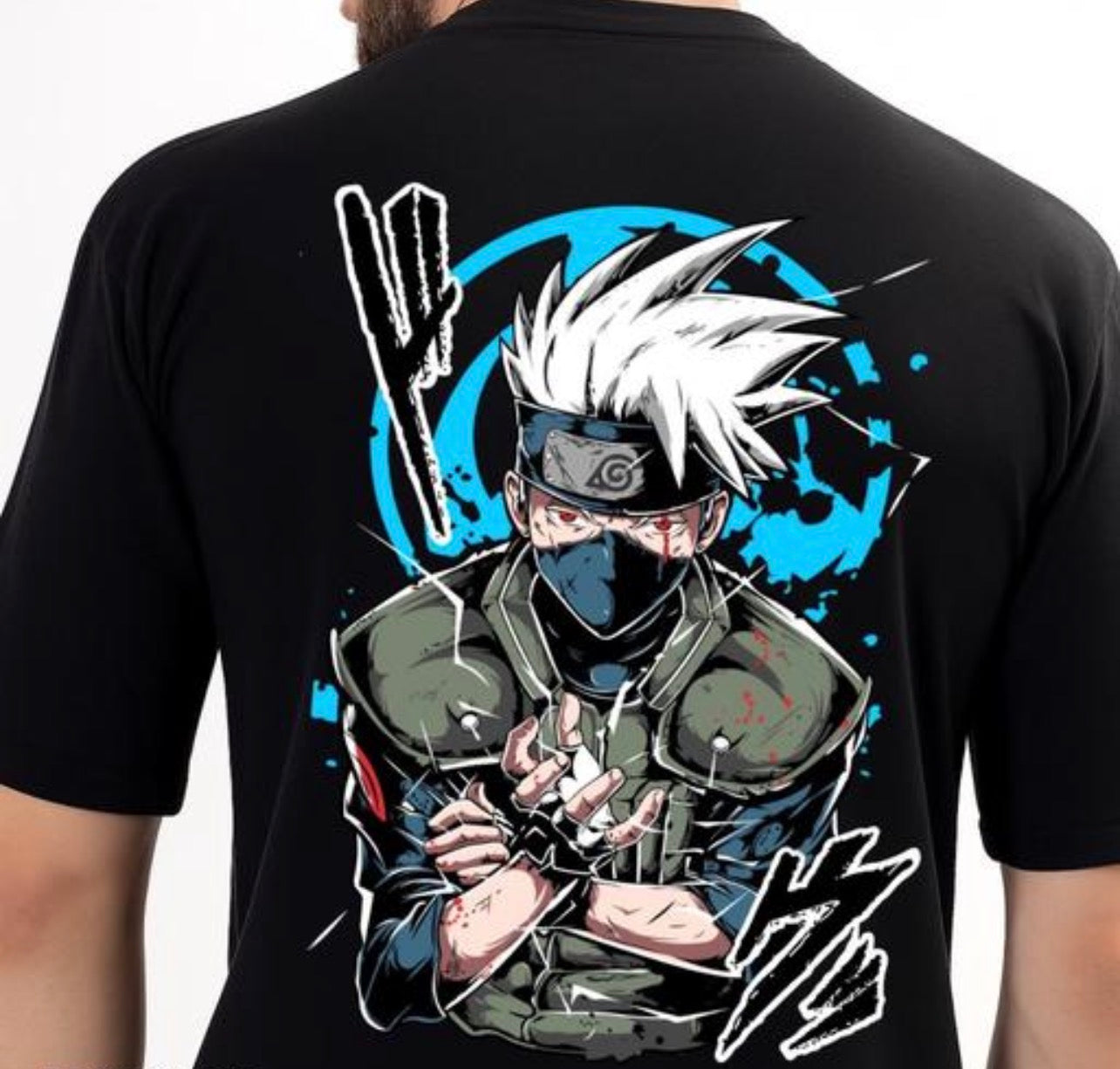 Kakashi Anime Printed T Shirt
