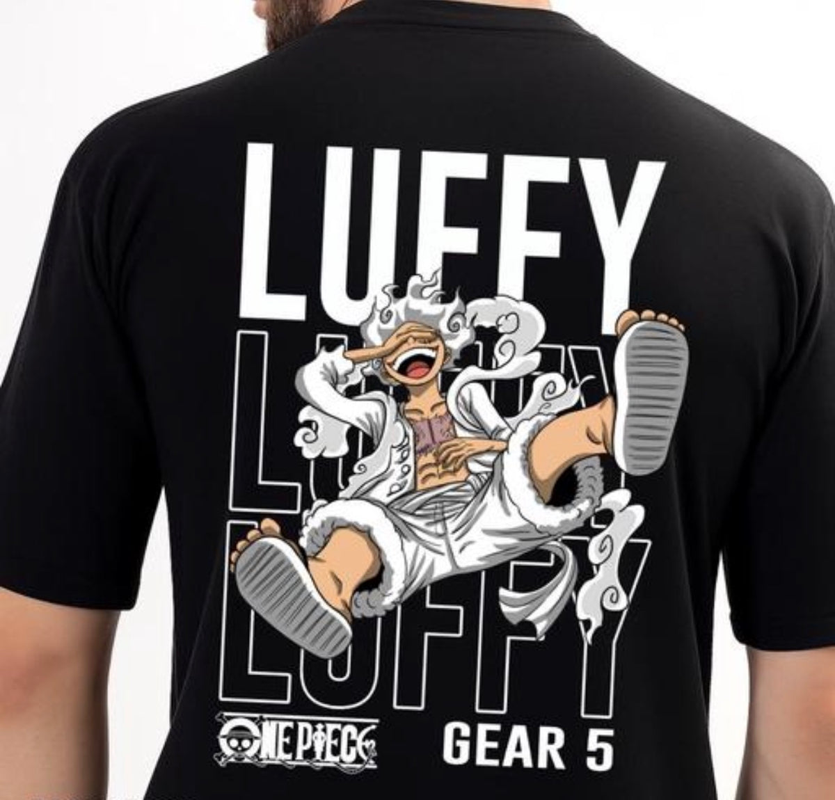 Luffy Gear 5 Anime Printed T Shirt