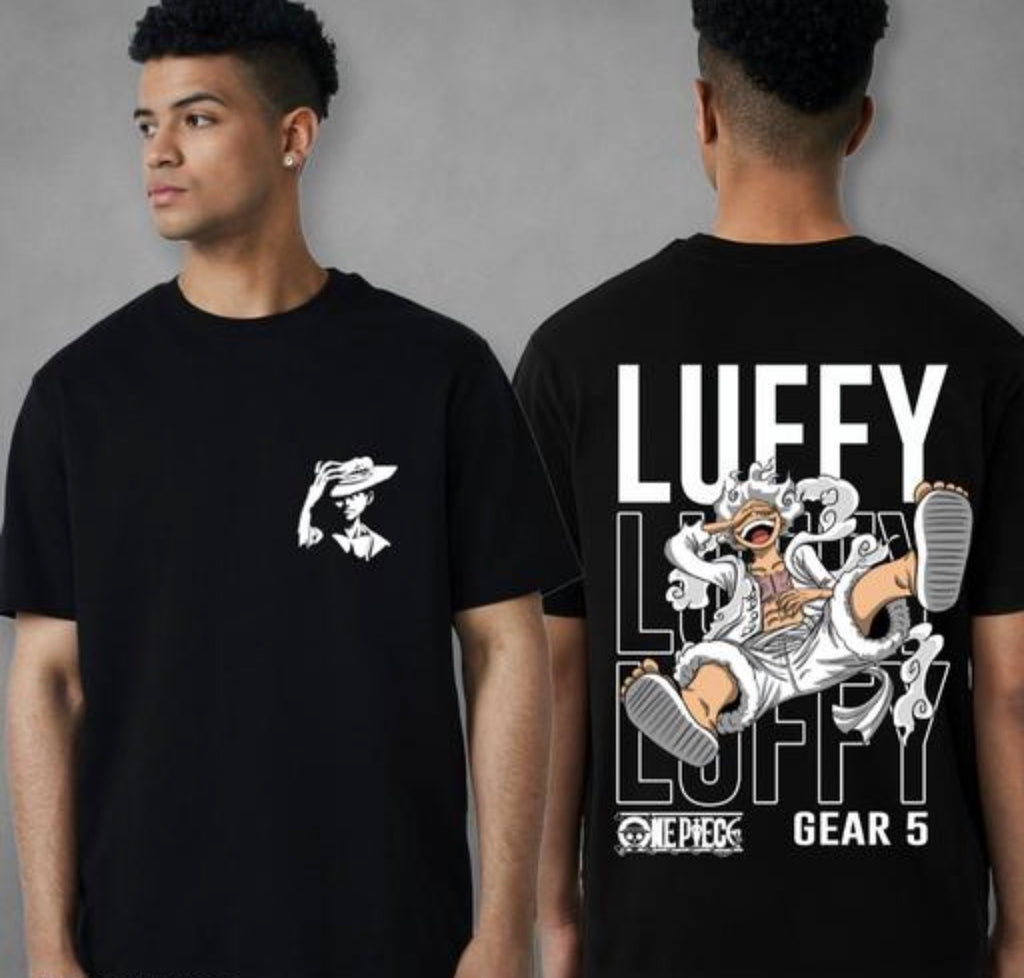 Luffy Gear 5 Anime Printed T Shirt