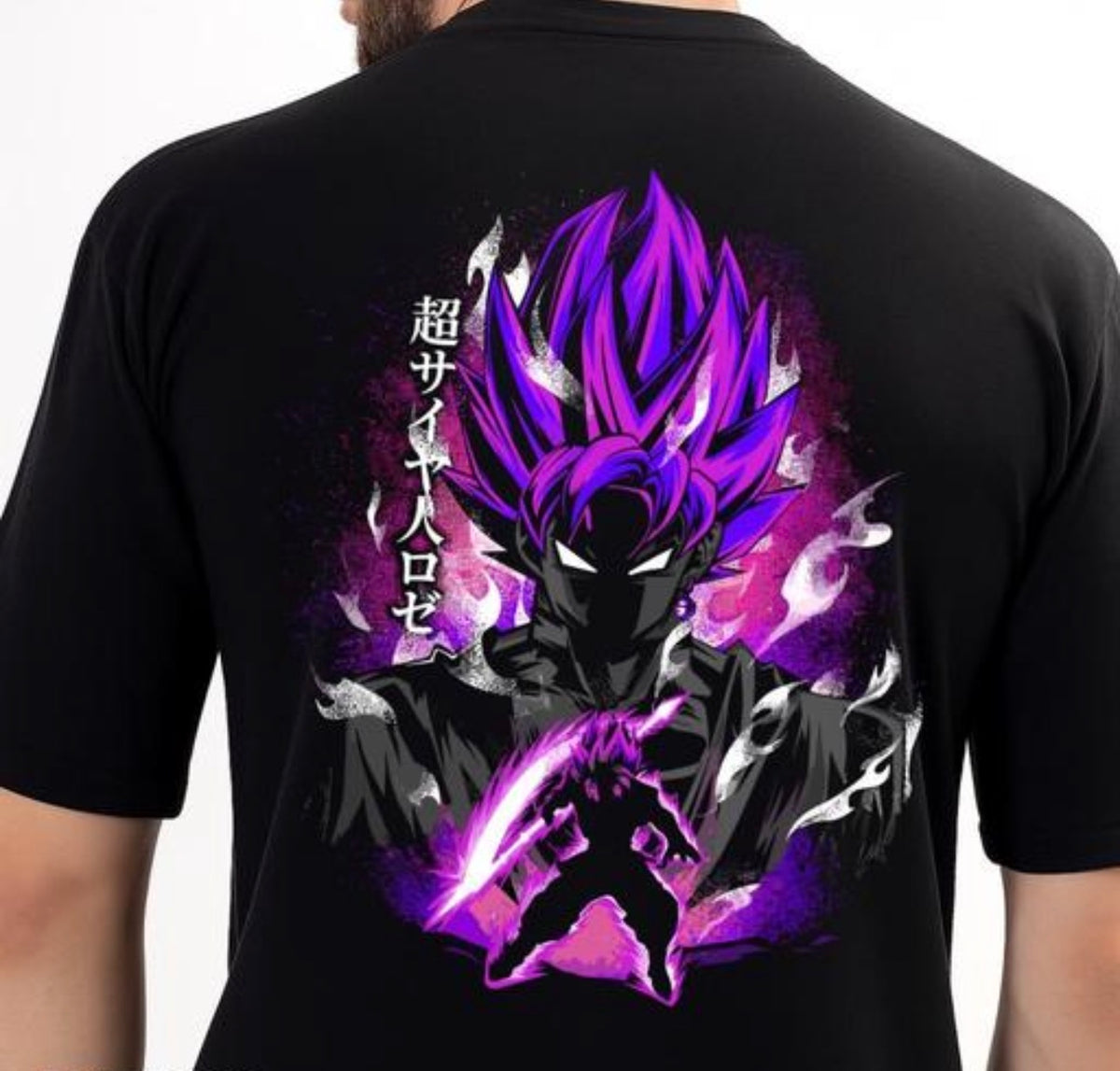 Goku Pink Anime Printed T Shirt