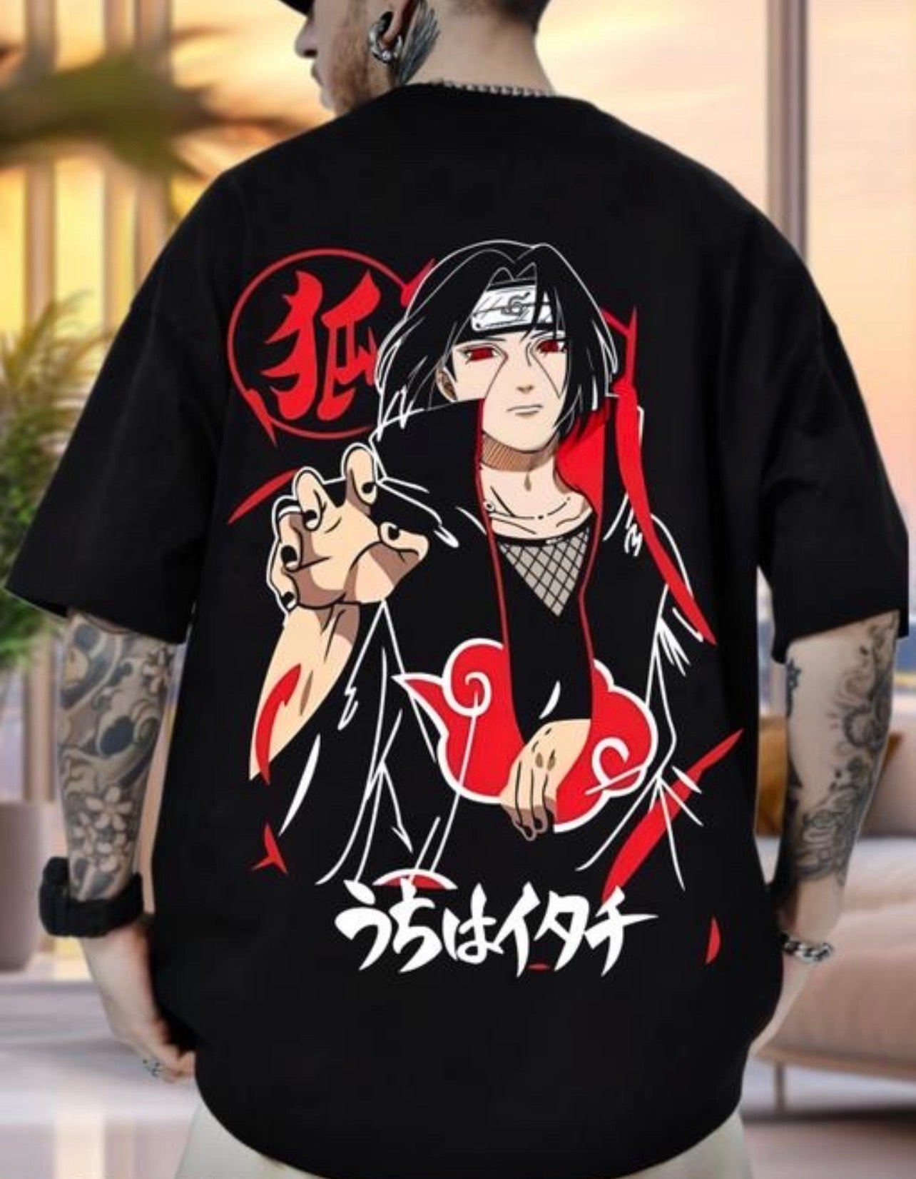 Itachi Uchiha Anime Printed T shirt