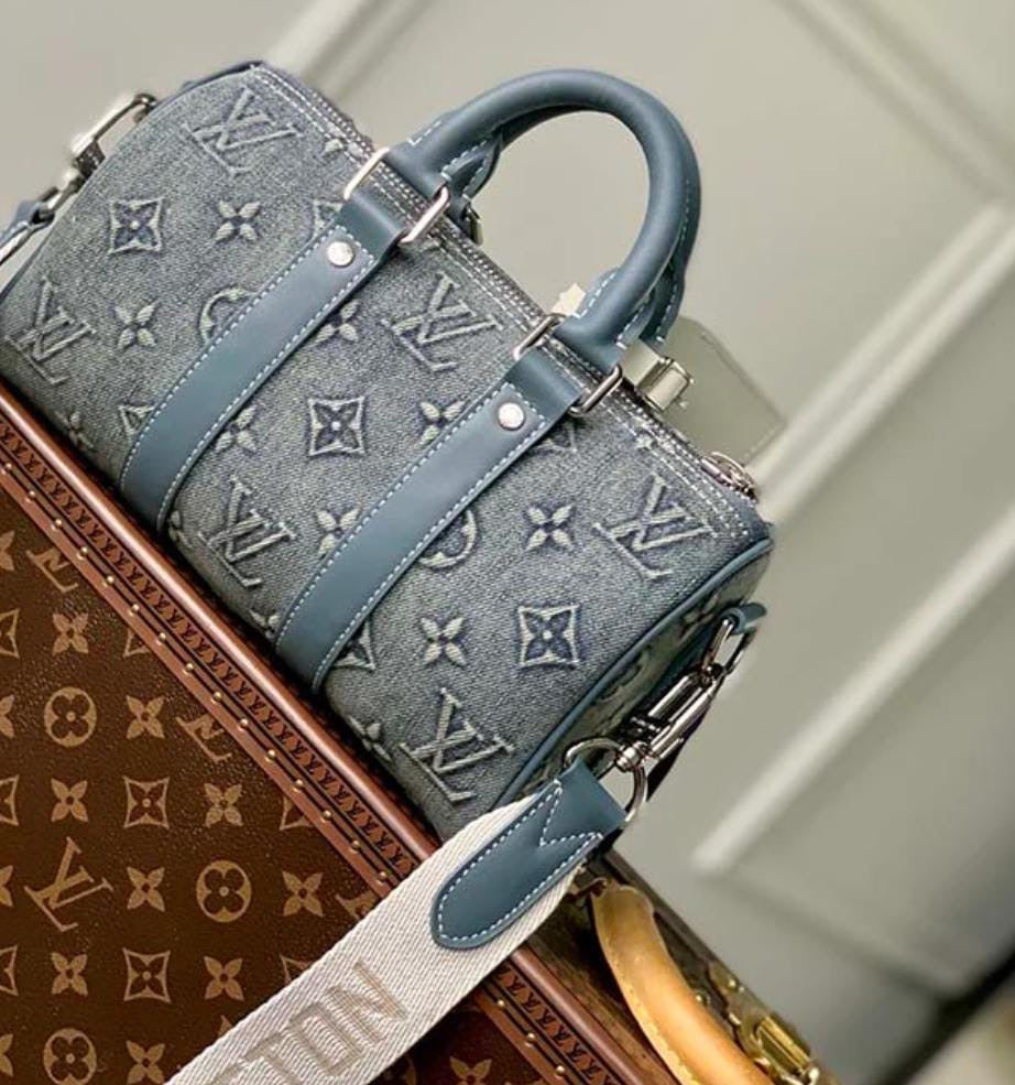 Louis Vuitton Nano Speedy in Monogram Denim Blue