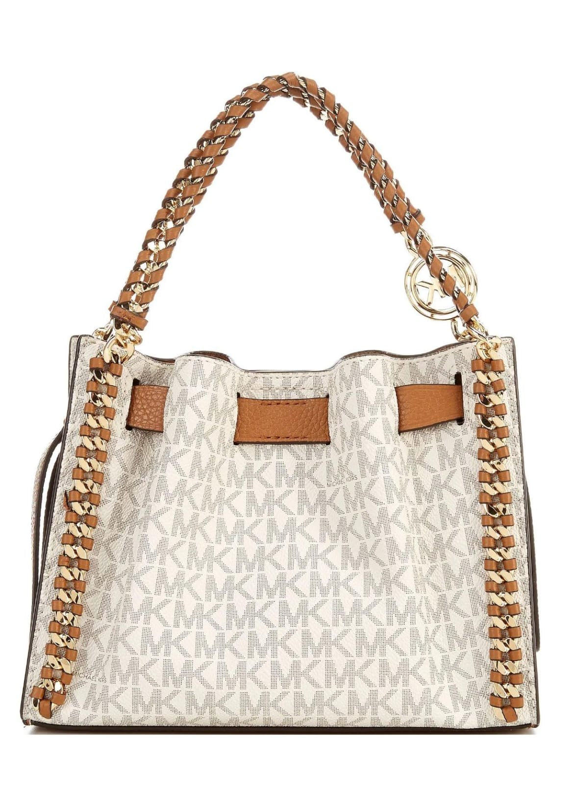 Michael Kors Signature Logo Mina Small Chain Crossbody Bag