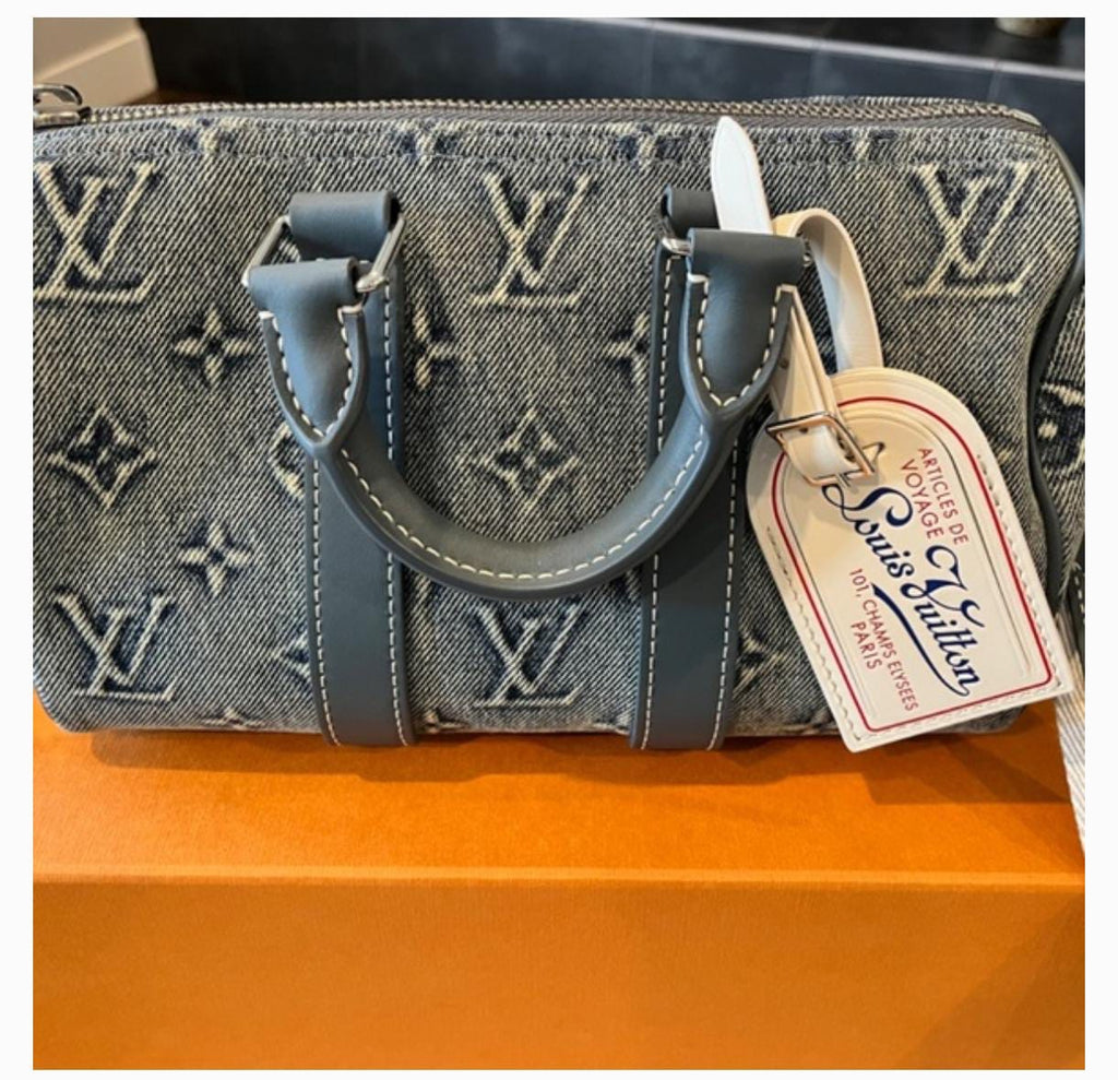Louis Vuitton Nano Speedy in Monogram Denim Blue