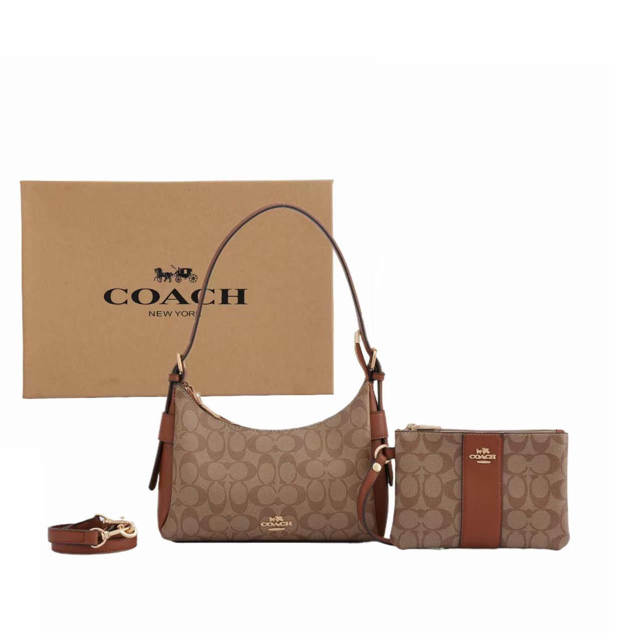 Coach Teri Shoulder Bag in Signature Canvas