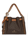 Michael Kors Signature Logo Mina Small Chain Crossbody Bag