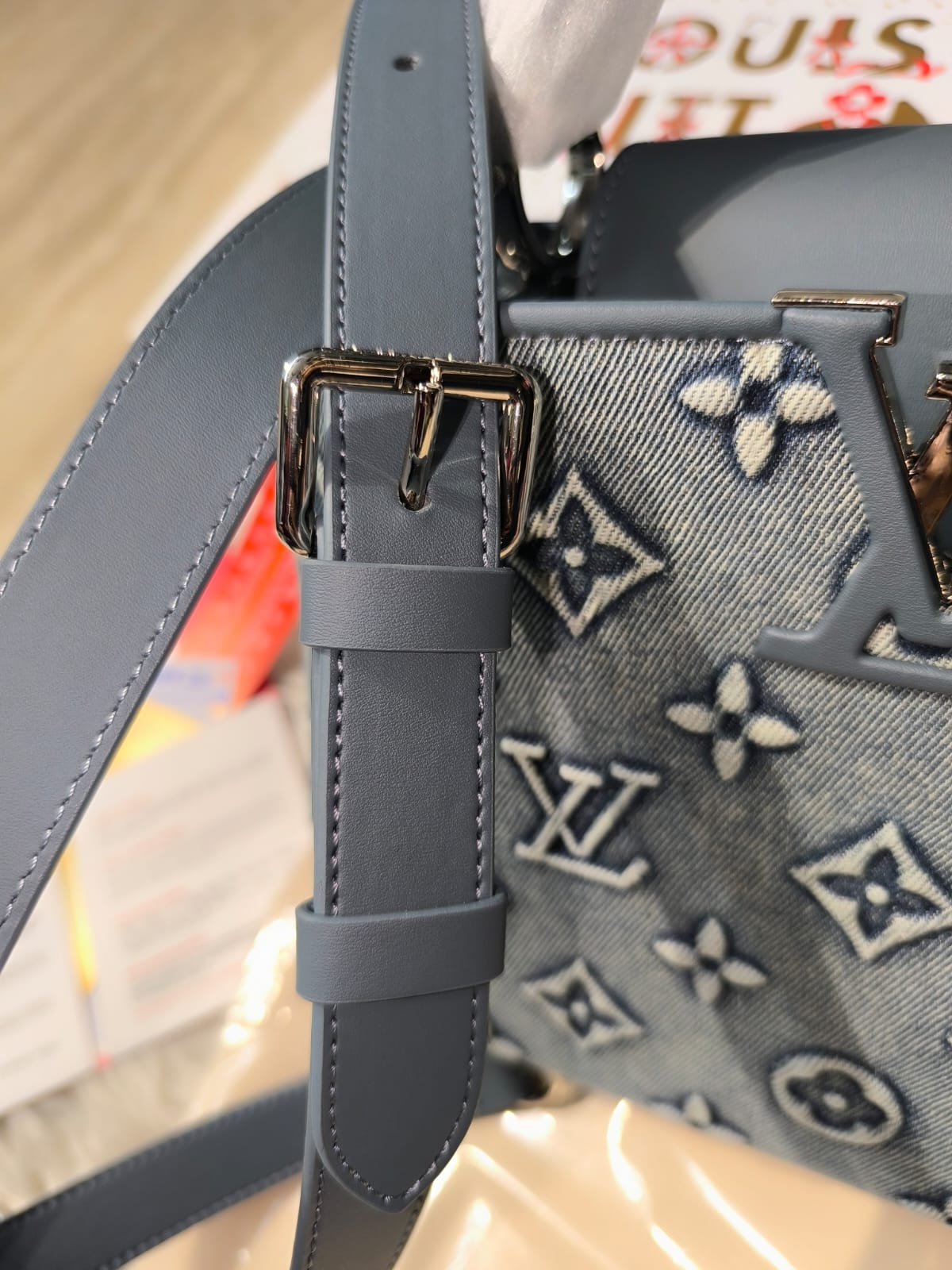 Louis Vuitton Denim Capucines Bag