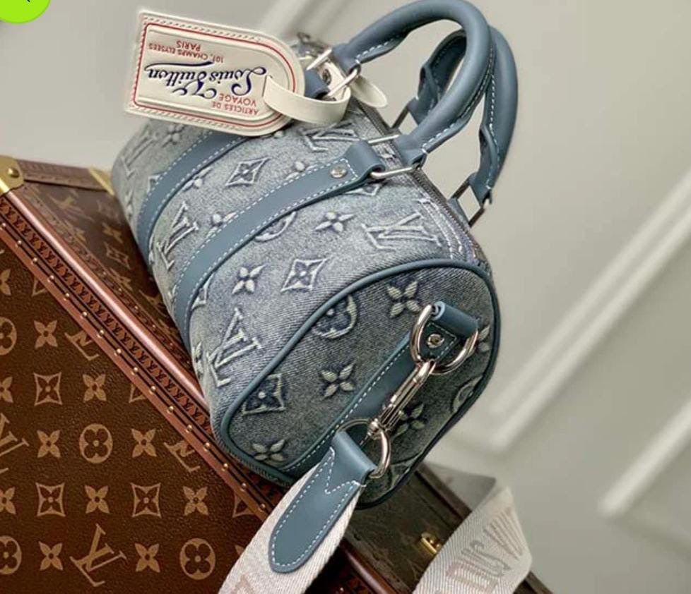 Louis Vuitton Nano Speedy in Monogram Denim Blue